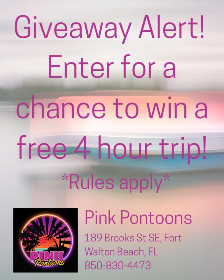 pink pontoons giveaway 2025