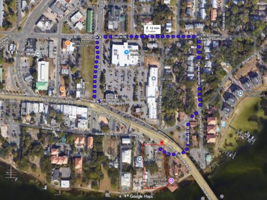 pink pontoons driving map