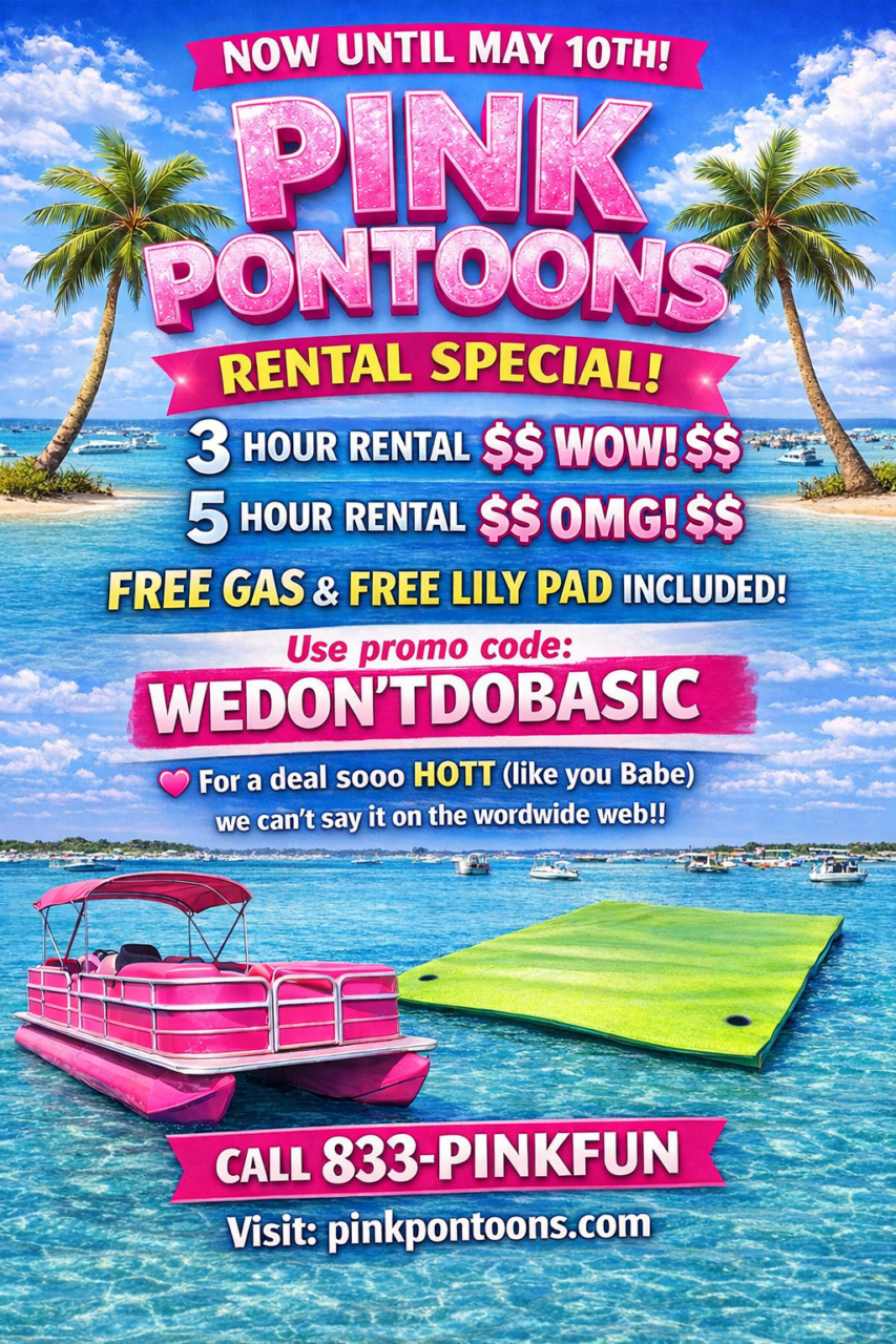 PINK PONTOONS SPRING FLING SPECIAL